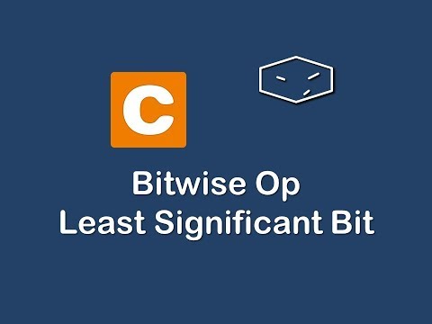 bitwise op least significant bit in c
