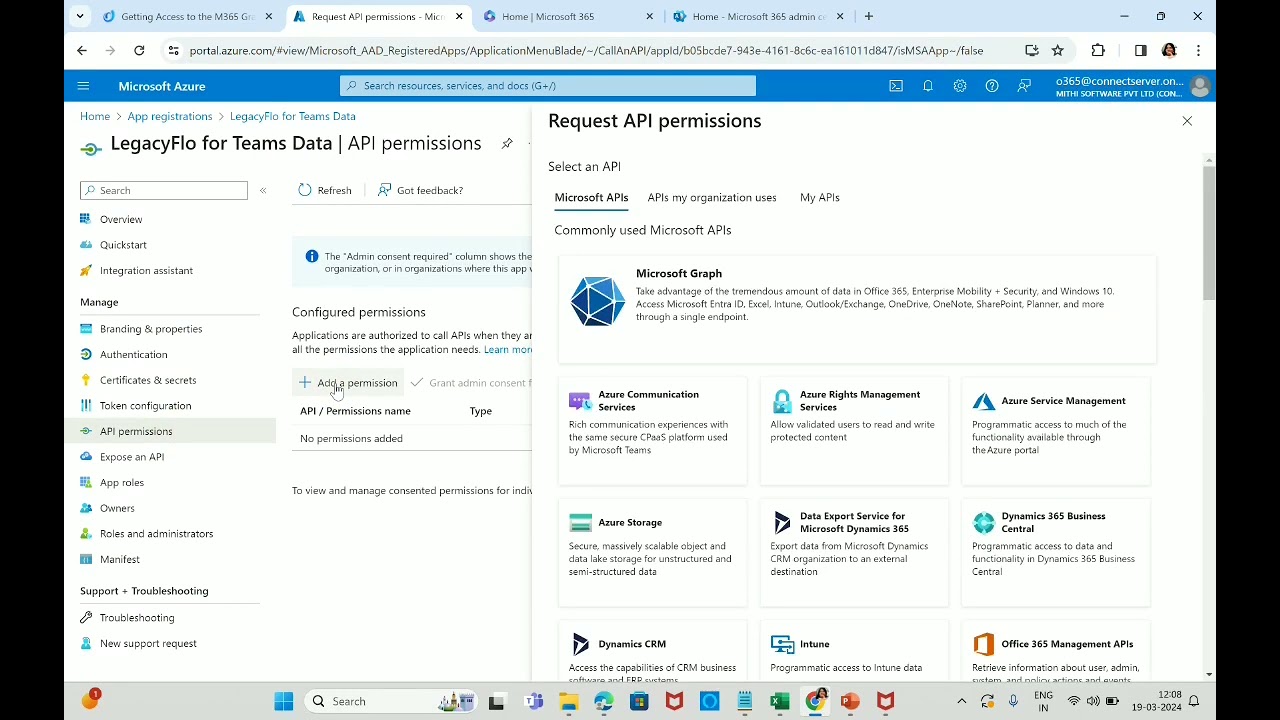 Accessing Graph API for Team's Data