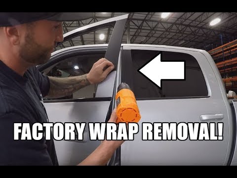 Removing the B Pillar Vinyl around the windows on your RAM 1500 2500 3500 - DIY - HOW TO