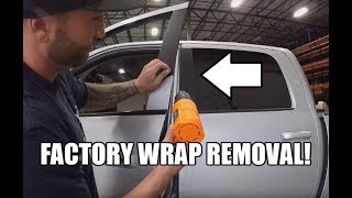 Removing the B Pillar Vinyl around the windows on your RAM 1500 2500 3500 - DIY - HOW TO