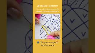 🍍パイナップル刺繍のステッチ