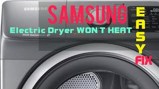 Samsung Electric Dryer Won't Heat - 10 Minute Fix