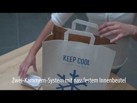 Kühltragetasche "KEEP COOL" aus Papier
