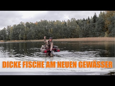 Damit haben wir nicht gerechnet! Neues Gewässer mit Belly Boat erkunden! Angeln auf Barsch und Hecht