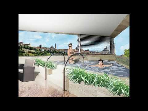 BERGAMO PRESTIGIOSO ATTICO, SERVITO DA ASCENSORE INTERNO, CON PISCINA DI NUOVISSIMA COSTRUZIONE