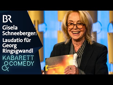 Gisela Schneeberger: Laudatio für Georg Ringsgwandl | Bayerischer Kabarettpreis 2025 | BR