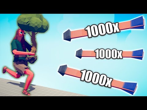 TREE GIANT vs 1000x OVERPOWERED UNITS - TABS | Totally Accurate Battle Simulator 2024