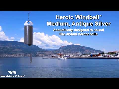 HWMAS   Heroic Windbell Medium Antique Silver