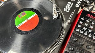old dusty record sampling