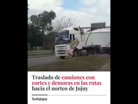🚚 CAMIONES DE GRAN PORTE CIRCULAN HACIA EL NORTE DE JUJUY