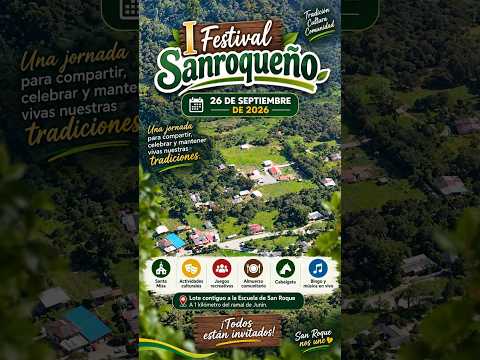 I Festival Sanroqueño 2026 | Gran celebración en San Roque, Junín, Cundinamarca 🎉