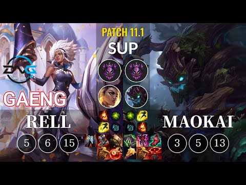 DFM Gaeng Rell vs Maokai Sup - KR Patch 11.1