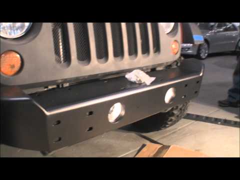 LOD Armor Lite Shorty Bumper with Engo E9000 winch combo