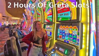 2 Hours Of Greta Playing Slot Machines!