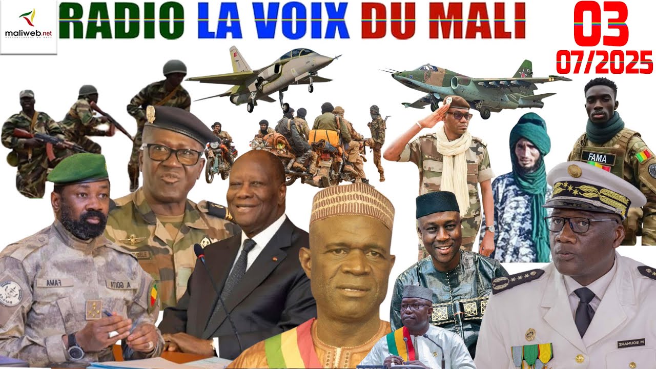La Revue de Presse de la RADIO LA VOIX DU MALI du 03 Juillet 2025
