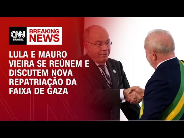 Lula e Mauro Vieira se reúnem e discutem nova repatriação da Faixa de Gaza | BRASIL MEIO-DIA