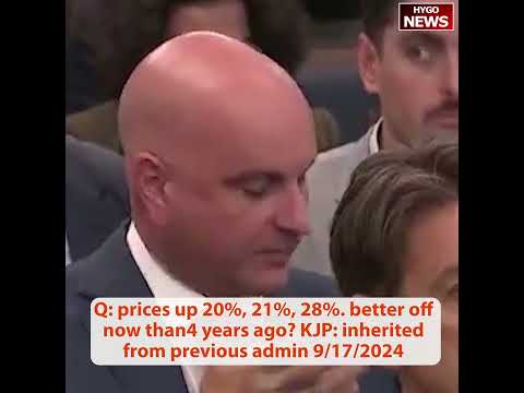 Q: does VP support no taxes on overtime? Prices up 20% better off now? KJP: inherited from previous