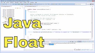 14x - Learn Java - Floating Point Variables - Exercise 1