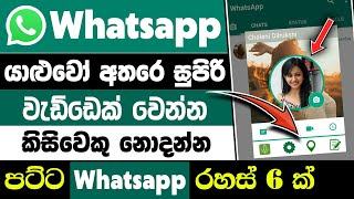 Top 6 whatsapp secret tips and tricks in sinhala | whatsapp tricks and tips