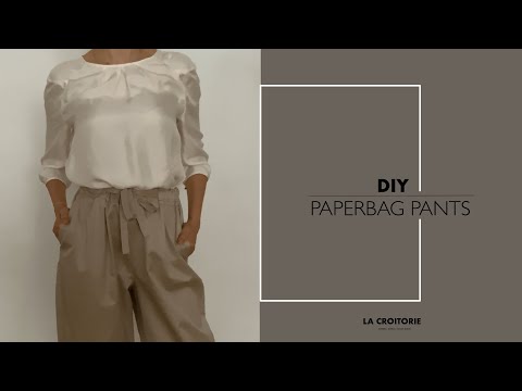 DIY Paperbag pants | How to sew your own pants at home...