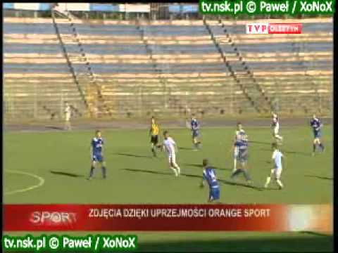 tv.nsk.pl 2012-08-04 I liga Stomil Olsztyn - Dolcan Ząbki 1-2 (1-0) bramki skrót wywiady