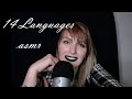 ASMR Wishing You Goodnight In 14 Languages Mic Brushing Soothing Whispers