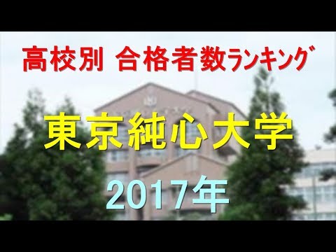 臨床検査学科 東京純心大学 高校別合格者数ランキング 2017年【グラフでわかる】