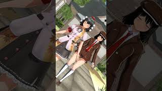 【東方MMD】今度はダブル文でゆるしてにゃん! 【MMD】 ＃Shorts ＃東方project ＃ゆるしてにゃん!