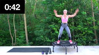 16 mins NEW Powered Up Trampoline & Weights Series - on a Jumpsport Fitness Trampoline