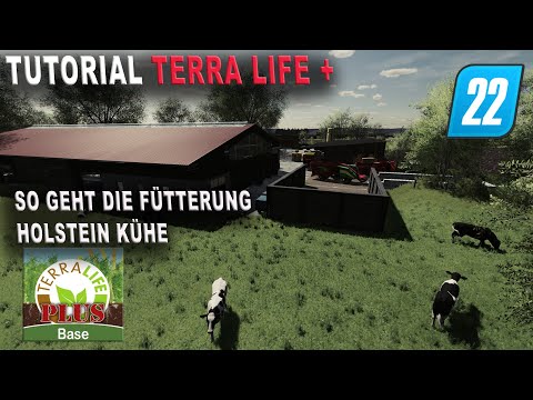 LS22 - TerraLife + Tutorial - Fütterung der Holstein Kühe und Bullen!