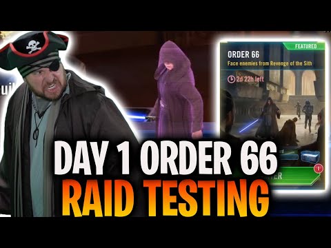 Day 1 Order 66 Raid Testing LIVE - All Teams MAX Score! - Star Wars: Galaxy of Heroes