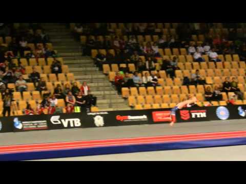 USA Eve Doudican Final Round Womens Tumbling 2015 World Age Group Competition Denmark 3rd place tie