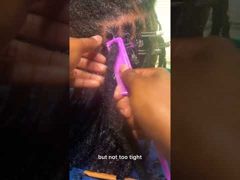 How to retwist for beginners using the comb method #locs #locretwist #locextensions