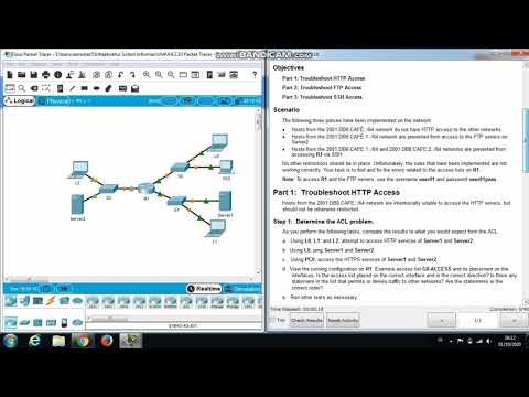 4.4.2.9 Packet Tracer - Troubleshooting IPv4 ACLs