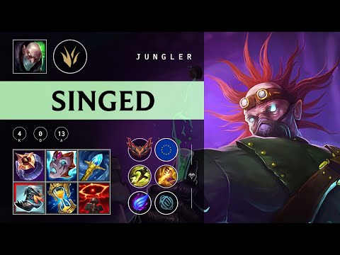 Singed Jungle vs Zaahen - EUW Grandmaster Patch 25.23