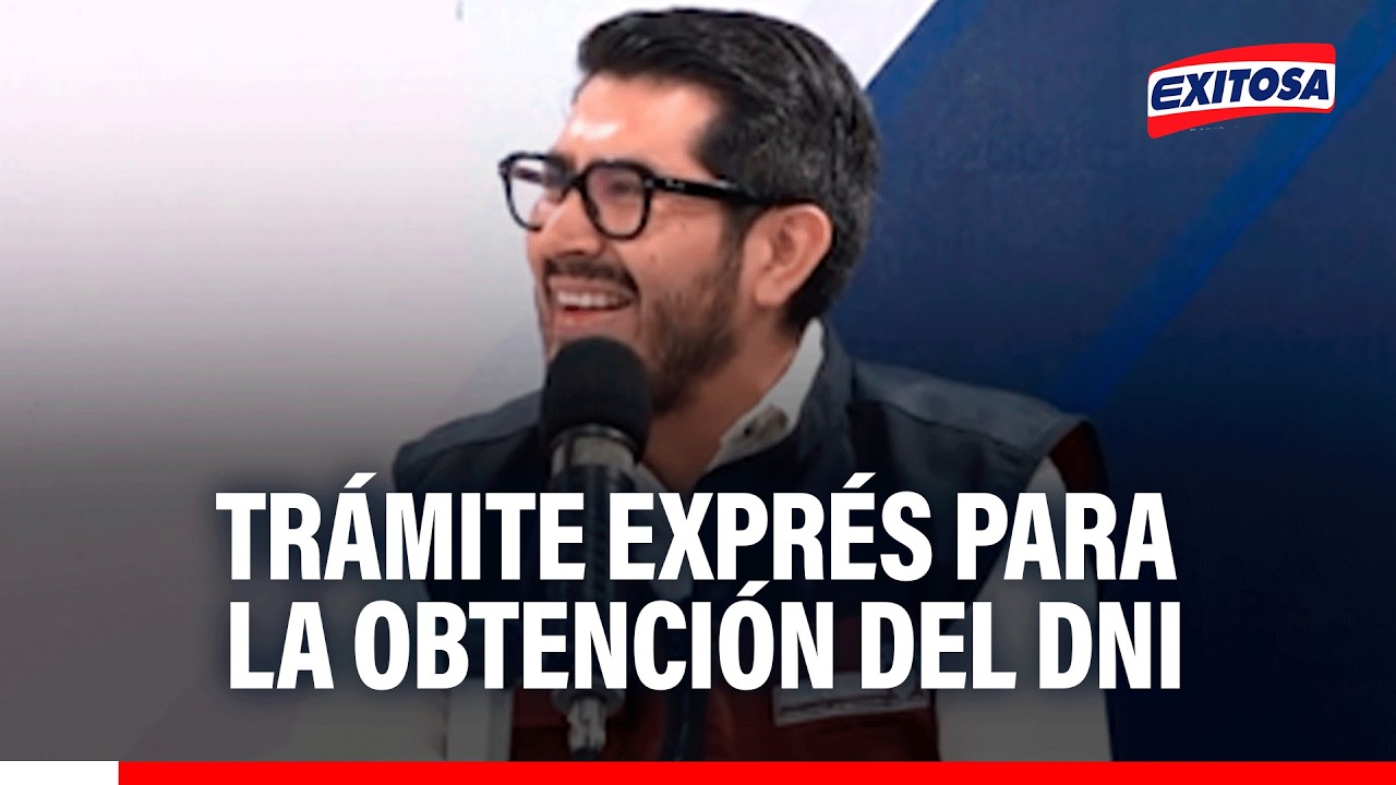 🔴🔵 Reniec cuenta con trámite exprés para la obtención del DNI, señala asesor Iván Torres