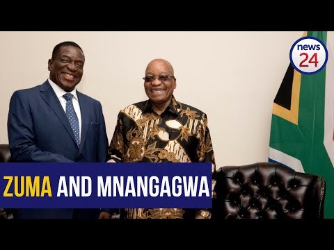 WATCH: Mnangagwa meets Zuma WATCH: Mnangagwa meets Zuma
