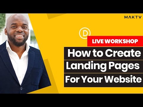 How to create a landing page for your website  - LIVE Workshop + Q&A