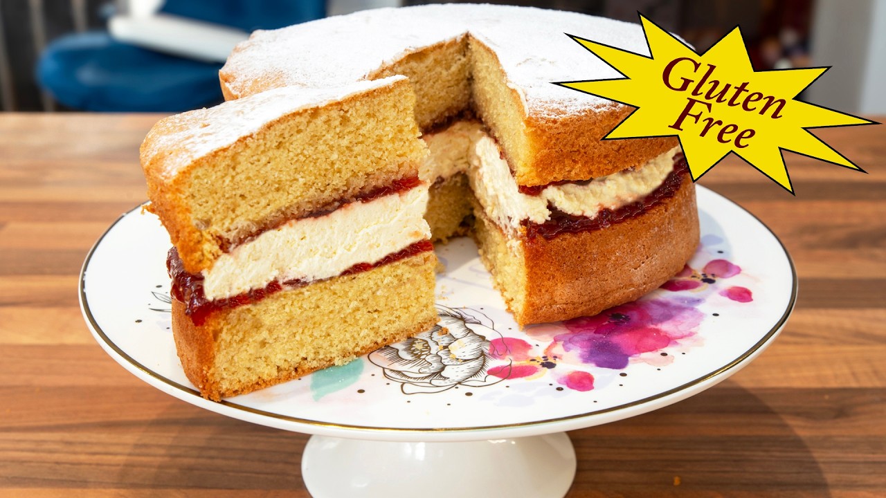 Gluten Free Victoria Sandwich Cake: Super simple 100% Gluten free cake