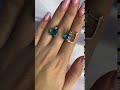 Серебряные серьги с топазом Лондон Блю 5.91ct