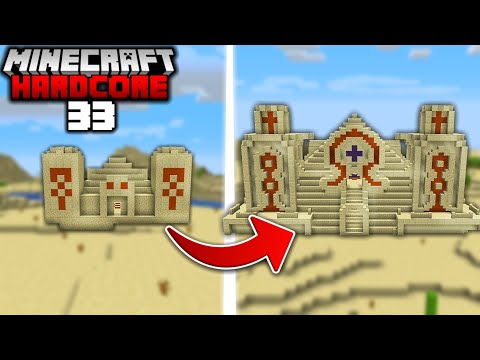 I Built a Giant DESERT PYRAMID in Minecraft Hardcore (#33)