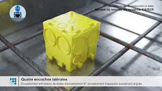 Fabrication en usine B² - Système d'aimants de retenue du système - Travaux de pose