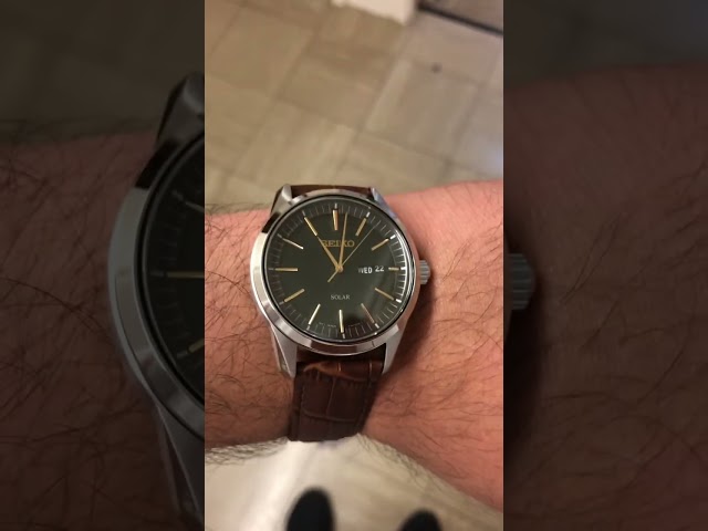 Vídeo relacionado con Seiko Reloj Analógico para Hombres de con Correa en Cuero SNE529P1