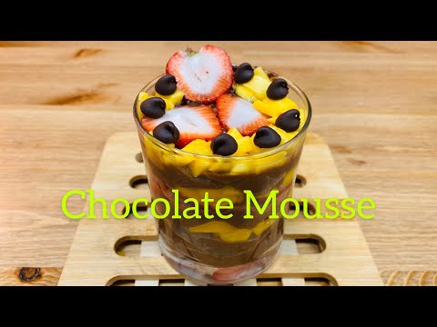 Chocolate Mousse with Strawberry and Mango | Jumana’s Cooking