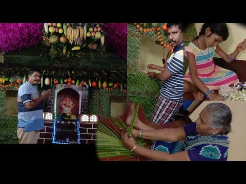 Ganesh Chaturthi decoration by eco friendly things //PRADEEP PARAB  //FAMILY //