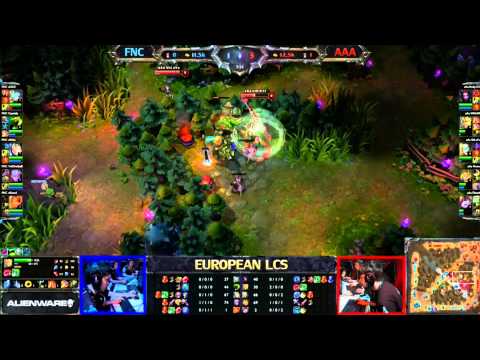 Against All Authority vs Fnatic  LCS  EU W8D2 *** NO PAUSES NO EXTRA COMENTARY ***