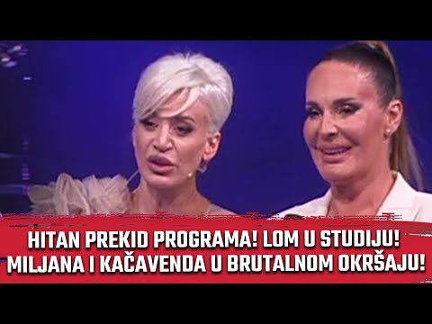 HITAN PREKID PROGRAMA, LOM U STUDIJU! MILJANA I KAČAVENDA U BRUTALNOM OKRŠAJU! Elita 9 Zadruga uzivo