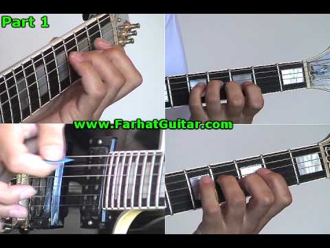 Fade to Black Metallica Guitar Lesson part 1 www.Farhatguitar.com
