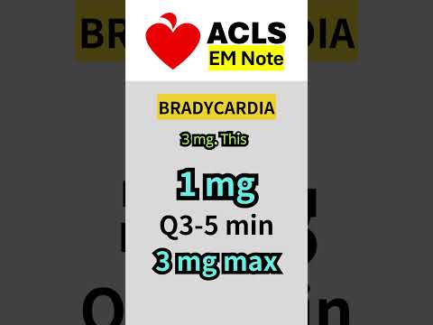 ACLS - Atropine Dose #acls
