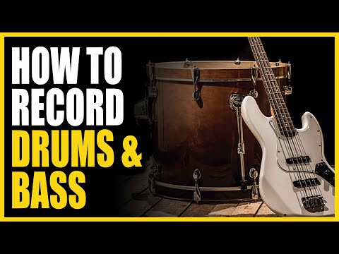 Drums and Bass Set Up at Sunset Sound with Marc Martel